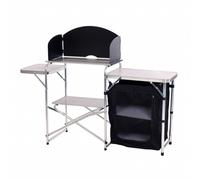 Oypla Portable Folding Outdoor Camping Travel Kitchen in Black Oypla Black