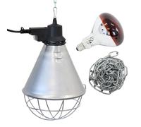 Oypla Poultry Heat Incubator Lamp 175W w. Red Bulb for Chicks/Puppies