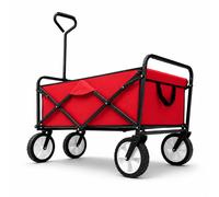 Red Heavy Duty Foldable Garden Trolley