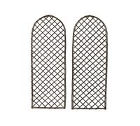 Oypla Set of 2 Willow Trellis Fencing Panel Screen Climbing Trellises