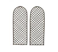 Oypla Set of 2 Willow Trellis Fencing Panel Screen Climbing Trellises