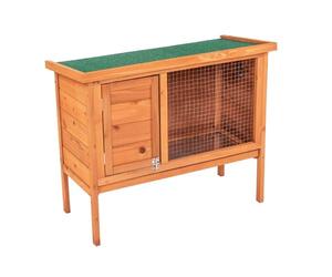 Oypla Single Rabbit Hutch 820x390x700mm