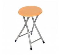 Oypla Wooden Folding Breakfast Kitchen Stool Seat in Natural Oypla Natural