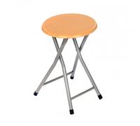 Oypla Wooden Folding Breakfast Kitchen Stool Seat in Natural Oypla Natural