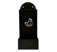Oyster and Grit Feeder Hanging Chicken Feeder for Chicken Coop (Black)