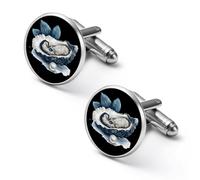 Oyster And Pearl Personalized Cufflinks Vintage Tie Clip Wedding Gifts for Father Grandfather Dad