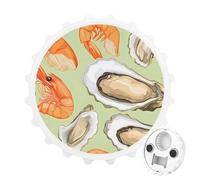 Oyster and Shrimp Beer Bottle Opener Magnetic Fridge Magnet Sticker for Home Bar Accessories