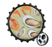 Oyster and Shrimp Beer Bottle Opener Magnetic Fridge Magnet Sticker for Home Bar Accessories