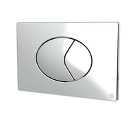 Oyster Chrome Dual Flush Push Plate for Thomas Dudley Pneumatic Cistern - 322903