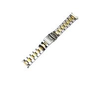 Oyster Diver Steel Strap 22mm fit for Casio fit for Duro fit for Swordfish MDV106 MDV107 Men's Women Watch Fashion Strap Quick Release Band Connect(Between gold - big)