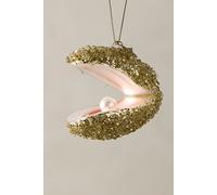 Oyster Ornament at Free People in Glitter Pearl - female