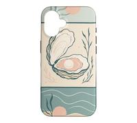 Oyster Pearl Coastal Ocean Seashell Minimalist Vintage Case for iPhone 16