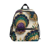 Oyster Shell Crown Pattern Toddler Backpack, Boy Backpack Preschool Bag Kindergarten Schoolbag Nursery Travel Bag for Girl