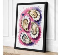 Oyster Shells Study Botanical Canvas Wall Art Print 24x16 Inch | Ready to Hang, Gallery Wrapped, Fade-Resistant Inks, Securely Packaged, UK Made