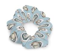 Oysters Food Women's Scrunchies Ponytail Hold Hair Ties Gentle Hairs Bands Accessories for All Tousle Types