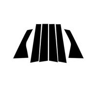 OYTHO Car Door Window Pillar Trim,For Range Rover Evoque L551 5-Door 2019-2022 6Pcs Car Door Window Pillar Posts Trim Cover Sticker Glossy Black Parts