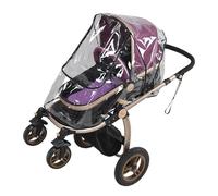 Oytrui 1PC Universal Baby Stroller Rain Cover, Transparent PVC Dust Wind Shield Pram Accessory with Zipper Window, for Small Medium Umbrella Strollers