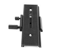 Oytrui 2 Way Macro Focusing Rail Slider, Universal 1/4in Mounting Screw for DSLR Cameras, with Smooth Rack and Pinion Movement for Close up
