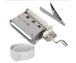 Oytrui 30 Note Hand Crank Music Box Movement, DIY Melody Maker with Metal Punch and 20 Blank Tapes for Musical Composition Practice