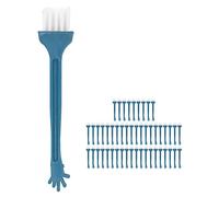 Oytrui 50pcs Shaver Brush, Soft Bristles Electric Shaver Cleaning Brush Replacement with PP Handle, for Small Household Appliances Computer Accessories