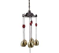 Oytrui Best Wishes Lucky Metal Wind Bell Outdoor Garden Classical Pavilion Hanging Decoration