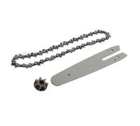 Oytrui Chainsaw Chain Set, Steel Sprocket Replacement Accessories with 186mm Guide Plate 230mm Chain for Mini Electric Chainsaw Handheld Trimming Saw