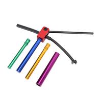 Oytrui Dirt Bike Tire Changing Tools, Aluminum Tire Tool Kit with Rack and Pinion Gear System for 16 to 21 Inch Wheels, 15 to 25mm Axles