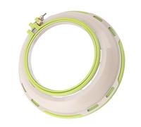 Oytrui Embroidery Stand Hoop 16.5cm 25cm Double Sided Punch Needle Stand Hoop Frame for Cross Stitch Quilting (Green)