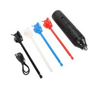 Oytrui Handheld Resin Mixer, ABS PVC Stirrer with 4 Color Paddles and Forward Reverse Button, for Mixing Resin Paint Pigment Sculpture Plaster Ceramic