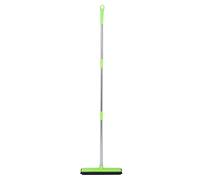 Oytrui Multifunction Telescopic Floor Carpet Broom, Hair Dust Removal Cleaner Sweeper for Pet Hair with Adjustable Handle, Rubber PP Brush Head for Home Windows Carpets (Green)
