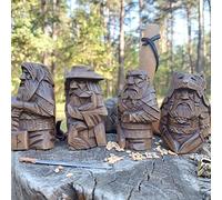 Oytrui Odin Resin Viking Statue Art Craft Ornaments for Home Outdoor Garden Decoration (Tir-single sword)