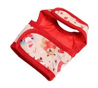 Oytrui Rabbit Vest Harness Set, Christmas Pattern Small Pet Vest Leash with Hook and Loop Fasteners, for Chinchillas Hamsters Guinea Pigs Dutch Pigs Rabbits (L)