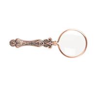 Oytrui Retro Magnifying Glass, 3X Magnification Handheld Magnifier with Clear Glass Lens and Vintage Handle, for Reading Books Newspapers Inspecting Jewelry Stamps Crafts