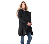 Oyuchga Winter Coats Women's Long Cotton Jacket Oversize Pregnancy Maternity Fashion Jacket Winter Plain Warm Maternity Jacket Maternity 3 in 1 Transition Jacket Quilted Jackets with Hood, A Black,