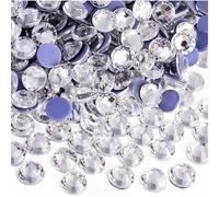 OYUUJII Hotfix Rhinestones,2880 Pcs Flatback Crystal Rhinestones SS10 2.7-2.9mm Flat Back Glass Gems Crystal Diamantes for Crafts Clothes DIY Decoration Shoes(White)