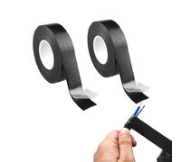 OYUUJII Self Amalgamating Tape,2 Pcs Self-Fusing Repair Tape 5m x 23mm x 0.8mm Heat-Resistant Insulation Tape for Cable and Pipe Repair,Sealing Joints,Insulating Electrical Connections,Black