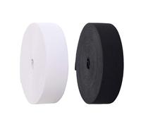 OYUUJII Thick Elastic Bands for Sewing,2 Pcs White and Black 3CM x 10M Waistband Flat Elastic Sewing Band Webbing Garment Sewing Accessories for Dressmaking,Headbands,Trouser,DIY Craft