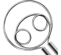 OYV 304 stainless steel dough whisk, Dishwasher Safe Danish Dough Whisk, Dutch Bread Whisk for Sourdough, Pizza, Pastry, Cake Batter, 12-inch sourdough tools