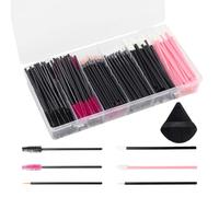 OYWOBET 308 Pcs Disposable Makeup Applicators, Triangle Puffs Mascara Wands Lip Brushes Eyeliner Brushes, Disposable Makeup Applicator Kit for Makeup Artist Supplies