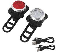 OYYMTE Bike Light Set, Super Bright USB Rechargeable Bicycle Lights, Waterproof Mountain Road, Safety & Easy Mount Cree LED Cycle, Cycling Front & Rear