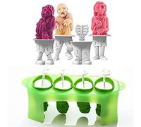 OYZY Zombies Ice Lolly Moulds Silicone, Mini Popsicle Mold Indian Lolly Popsicle Mold Ice Pop Moulds Popsicle Maker Set For Baby Kids DIY Homemade (Color : B)