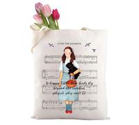 Oz Dorothy and Toto Over the Rainbow Sheet Music Tote Bag Movie Lover Gift Dorothy Movie Inspired Shopping Bag (why, oh why can't I 2t)