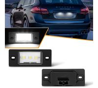 OZ-LAMPE 2PCS LED Number Plate Light for Cayenne 1 VW GOLF5 Variant Pass-at 3bg Tiguan Touareg Bora Skoda Fabia 1 Stufenheck Combi, 2835 SMD with Canbusus Error Free, Waterproof Rear Lamps