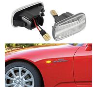 OZ-LAMPE 2Pcs Side Indicator for Accord Coupe CG2 CG3 CG4 Civic EG3 EG4 EG5 EG6 EG8 EG9 EH9 EJ1 EJ2 S2000 AP1 AP2 Acur-a, LED Turn Signal Lights, Side Marker Repeaters Blinker Lamp Clear Lens