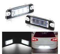 OZ-LAMPE Car Number Plate Lights, 2Pcs LED License Plate Lamp Light Replacement Compatible for V-W Golf 5 Passat 3C B6 Touran T5 Skod-a Superb, 2835 SMD Error Free Waterproof Rear Lamps