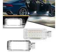 OZ-LAMPE LED Car Door Light for Audi A2 A3 A4 A5 A6 A7 A8 S3 S4 S5 S6 S8 RS4 RS6 R8 Q5 Q7 TT Roadster, Door Welcome Light with 18 SMD LEDs, White Car Courtesy Light