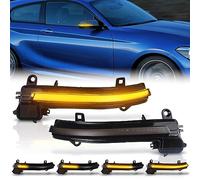 OZ-LAMPE LED Dynamic Side Indicator, 2PCS Rearview Mirror Turn Signal Light Canbus Error Free Side Repeater Marker Compatible for BM-W 1 2 3 4 Series F20 F30 F21 F22 F31 F32 F34 F35 F33 F36 X1 E84