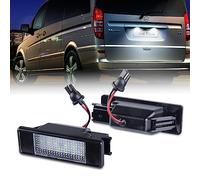 OZ-LAMPE LED License Number Plate Light, License Plate Lamp Taillight for Merceds-Benz Viano Vito Bus Vito Mixto W639 Sprinter W906,18 SMD Error free LED Number Plate Light Bulbs