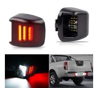 OZ-LAMPE LED Number Plate Light for navara D40 Frontier 2005~2018 ACMAT ALTV Suzuki Equator, Red and White Light, Rear License Plate Lamps