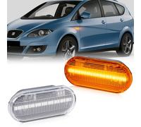 OZ-LAMPE LED Side Indicator for Fiesta C-Max Focus Fusion Galaxy Bora Golf Jetta Passat Polo Sharan Vento Ibiza Leon Citigo Felicia, SMD 2835 Amber Side Marker